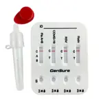 GenSure Antigen rapid test Комбинированный экспресс-тест на 5 респираторных заболеваний, тест-система, 1 шт, COVID-19, аденовирус, респираторно-синцтиальный вирус, грипп А+В фото 3