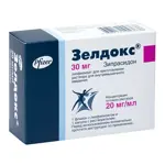 Зелдокс, 30 мг, лиофилизат для приготовления раствора для внутримышечного введения, 1 шт, в комплекте с растворителем фото 2