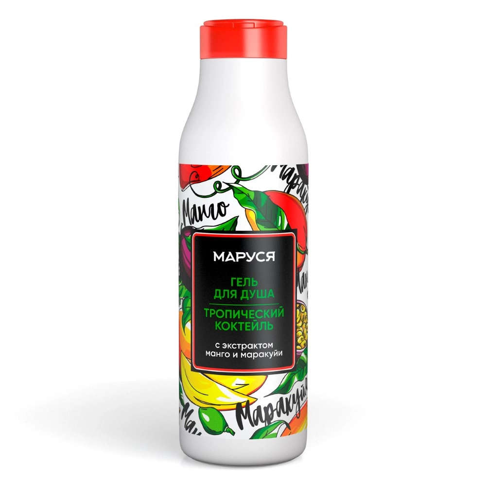 Маруся гель для душа, гель, 400 мл, 1 шт, тропический коктейль фото