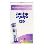 Сульфур йодатум С30, гранулы гомеопатические, 4 г, 1 шт. фото 