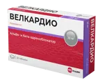 Велкардио, 25 мг, таблетки, 30 шт. фото 