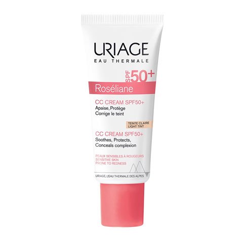 Uriage Roseliane CC Крем для лица SPF50+, крем для лица, 40 мл, 1 шт, маскировка покраснений, тон бежевый фото