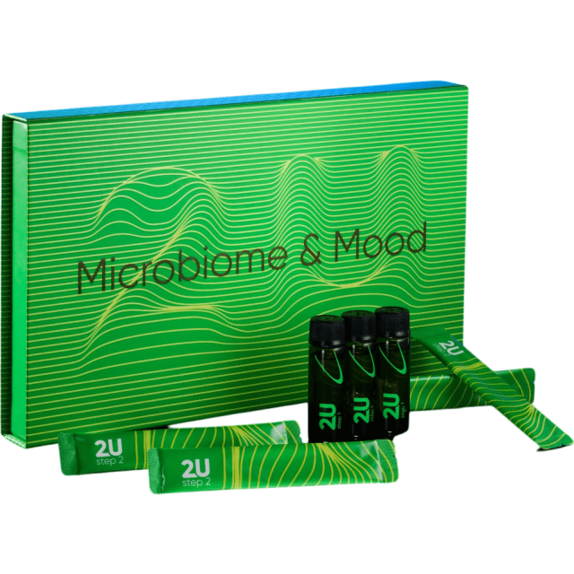2U Microbiome & Mood, набор (жидкость + порошок), 14 шт. фото