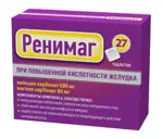 Ренимаг Карбонат Магния и Кальция, таблетки жевательные, 27 шт, мята фото