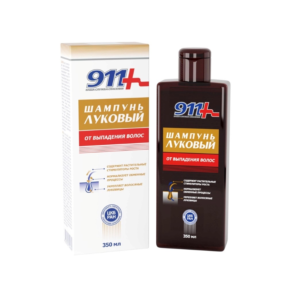 911 Ваша служба спасения Шампунь Луковый, шампунь, 350 мл, 1 шт. фото