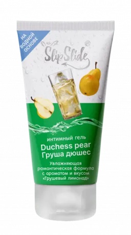 СлипСлайд Гель-смазка интимная увлажная романтическая формула, гель, 50 мл, 1 шт, грушевый дюшес фото