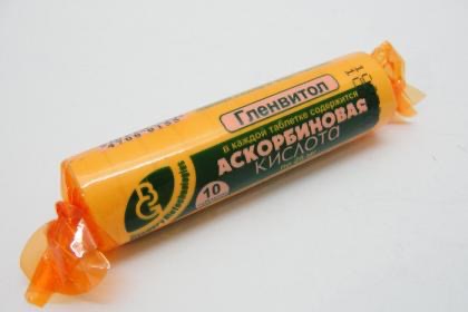 Гленвитол Аскорбиновая кислота с глюкозой, 25 мг, таблетки жевательные, 3г, 10 шт. фото