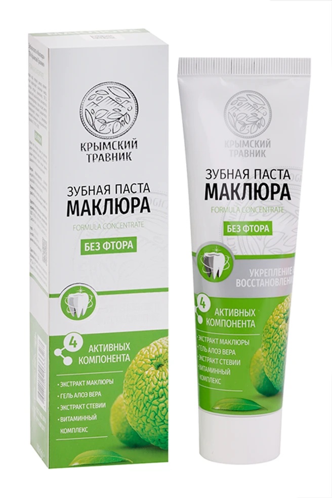 Крымский Травник Маклюра Зубная паста, паста зубная, 100 г, 1 шт, без фтора фото