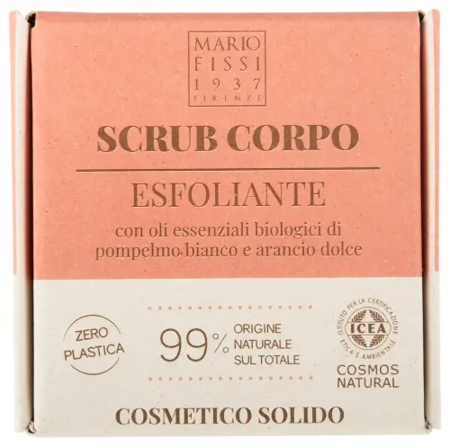 Mario fissi 1937 мыло-скраб для тела твердое с маслами грейпфрута и сладкого апельсина, скраб, 50 г, 1 шт. фото