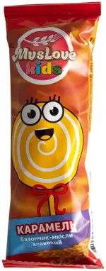 Muslove Kids Батончик-мюсли, батончик, 24 г, 1 шт, карамель фото