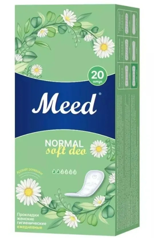 Meed Normal Soft deo Прокладки ежедневные целлюлозные, 20 шт. фото