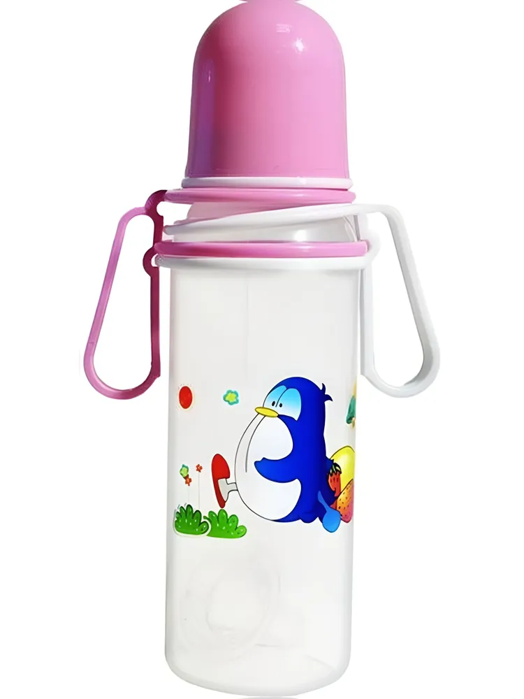 Бусинка Бутылочка пластиковая с универсальными ручками, 250 мл, 1 шт, арт. 1108 фото