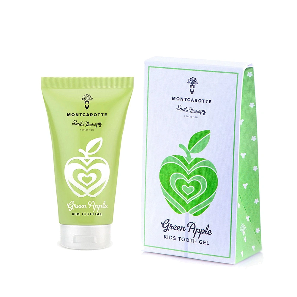 Montcarotte Паста-гель зубная, паста-гель, 30 мл, 1 шт, зеленое яблоко фото