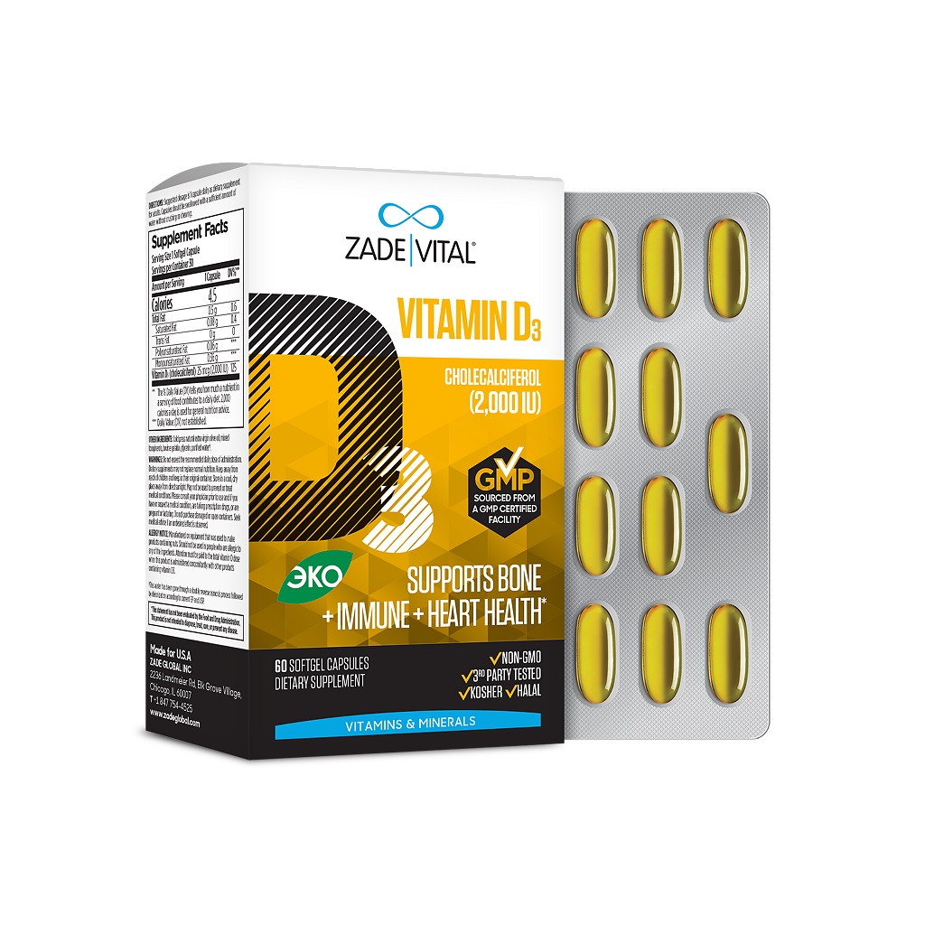 Заде Витал Витамин D3 Форте, 750 мг, капсулы, 60 шт. фото