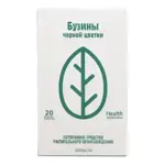 Бузины черной цветки, сырье растительное-порошок, 1.5 г, 20 шт. фото