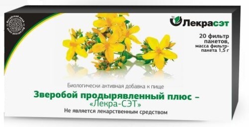 Зверобой продырявленный Плюс Лекра-Сэт, фиточай, 1.5 г, 20 шт. фото