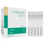 Новокаин, 0.5%, раствор для инъекций, 10 мл, 10 шт. фото