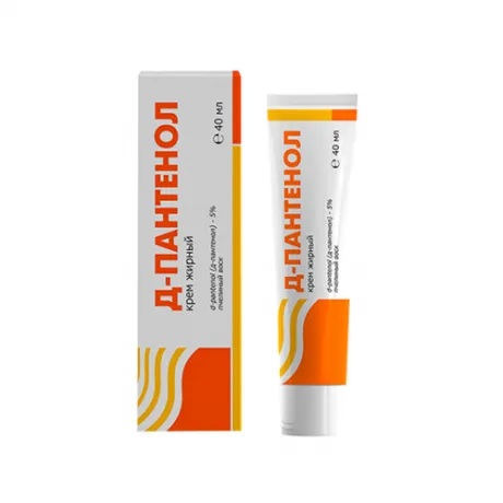 Д-Пантенол, крем для наружного применения, 40 г, 1 шт, жирный фото