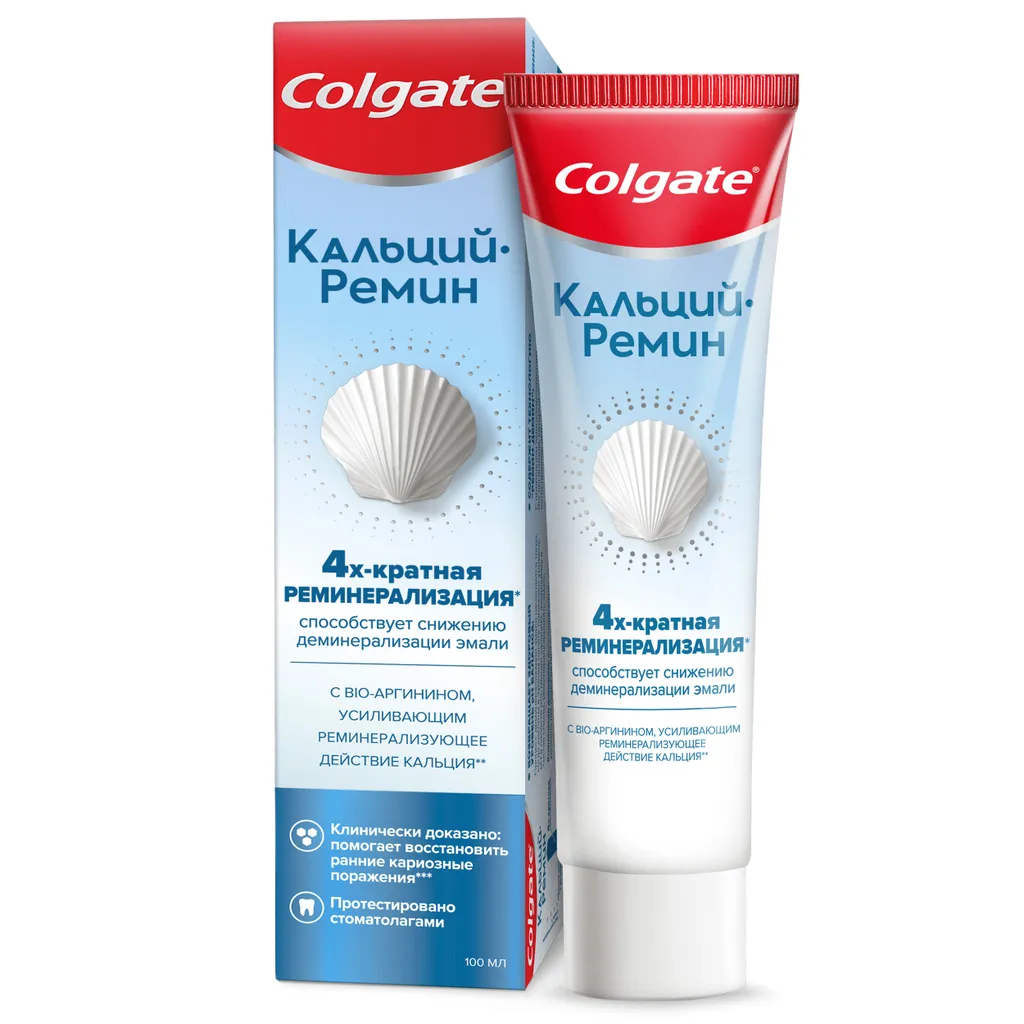 Colgate Зубная паста Кальций Ремин реминерализующая, паста зубная, 100 мл, 1 шт. фото