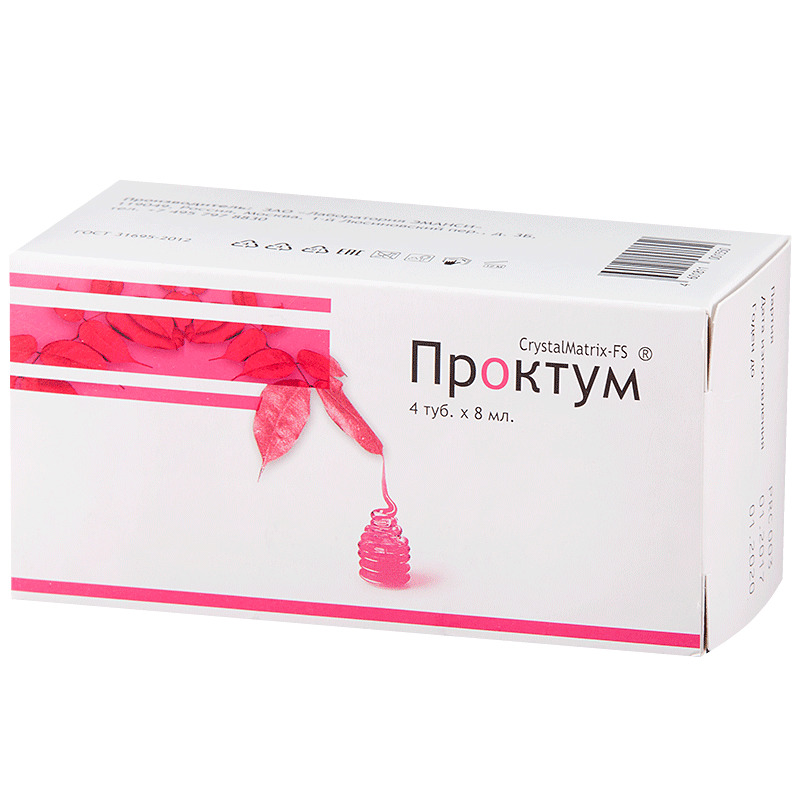 Проктум CrystalMatrix-FS Гель-смазка, гель, 8 мл, 4 шт. фото