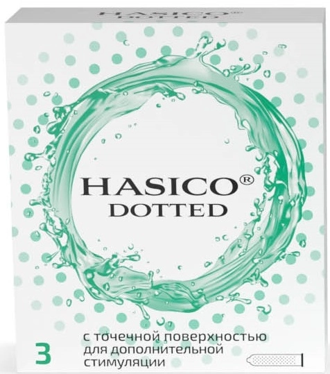 Hasico Презервативы, презервативы, 3 шт, с точками фото