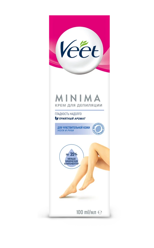 Veet Minima крем для депиляции для чувствительной кожи, крем, 100 мл, 1 шт. фото