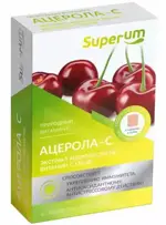 Superum Ацерола-С, таблетки жевательные, 60 шт. фото