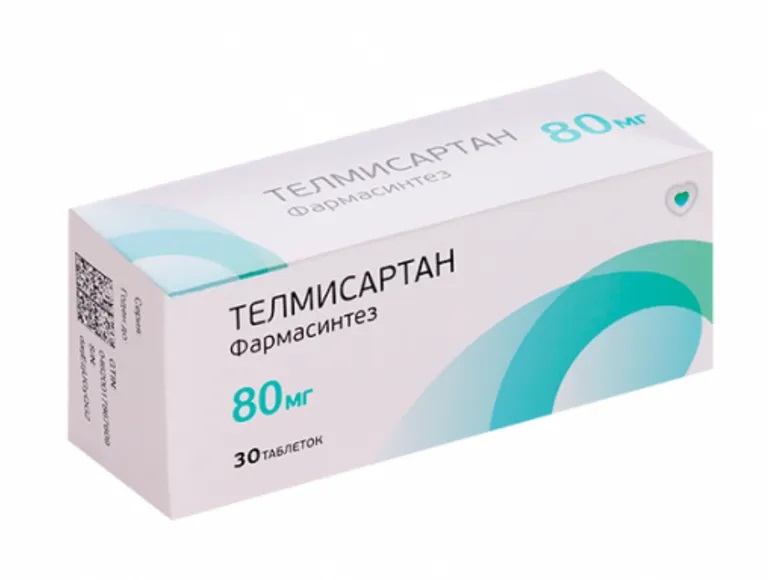 Телмисартан Фармасинтез, 80 мг, таблетки, 30 шт. фото