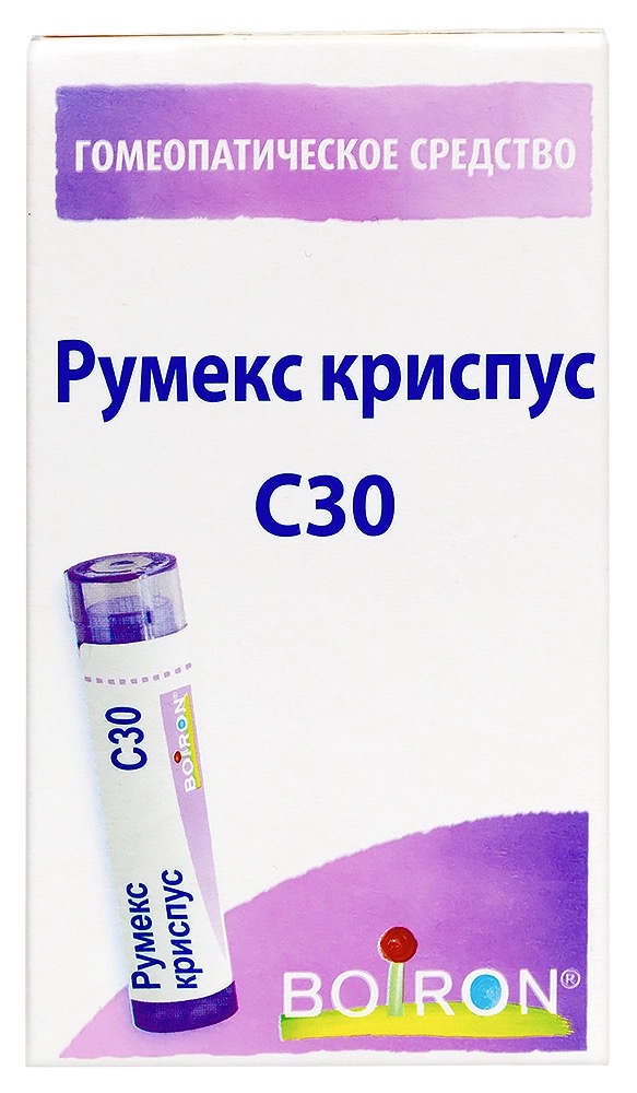 Румекс криспус С30, гранулы гомеопатические, 4 г, 1 шт. фото
