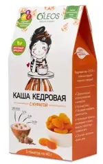 Oleos Каша кедровая с курагой, каша, 40 г, 5 шт. фото