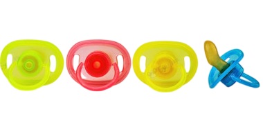 Бусинка соска-пустышка латексная с кольцом и прикусом, 6-12 месяцев, 1 шт, арт. 483-1 фото