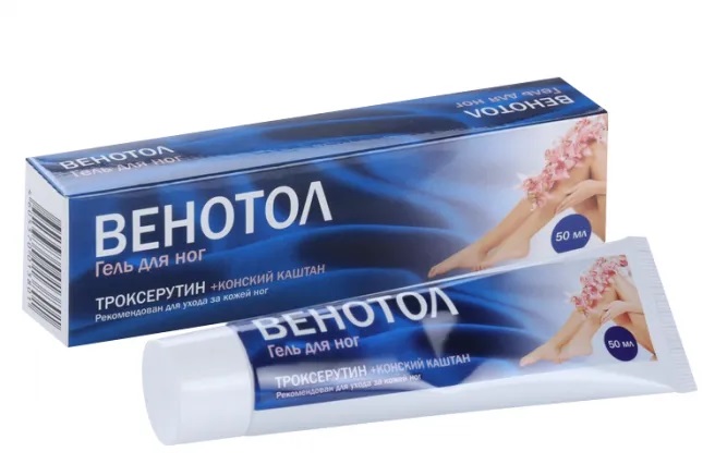 Венотол Гель для ног троксерутин и конский каштан, гель, 50 мл, 1 шт. фото