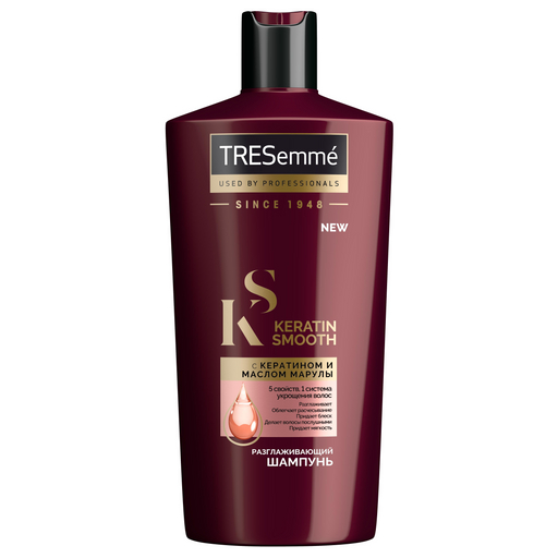 Tresemme keratin smooth шампунь разглаживающий, шампунь, 650 мл, 1 шт. фото