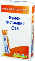 Пумон гистамине C15, гранулы гомеопатические, 4 г, 1 шт. фото