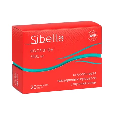 Sibella Коллаген, порошок для приготовления раствора, 7 г, 20 шт. фото
