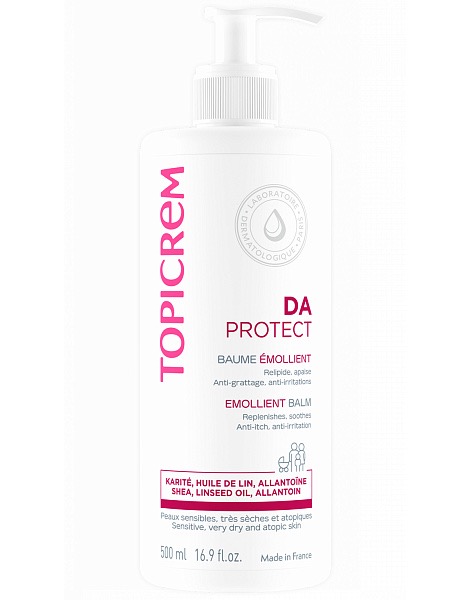 Topicrem DA protect бальзам липидовосстанавливающий, бальзам, 500 мл, 1 шт. фото