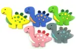 Бусинка прорезыватель силиконовый Динозаврик, 1 шт, арт. 1884 фото