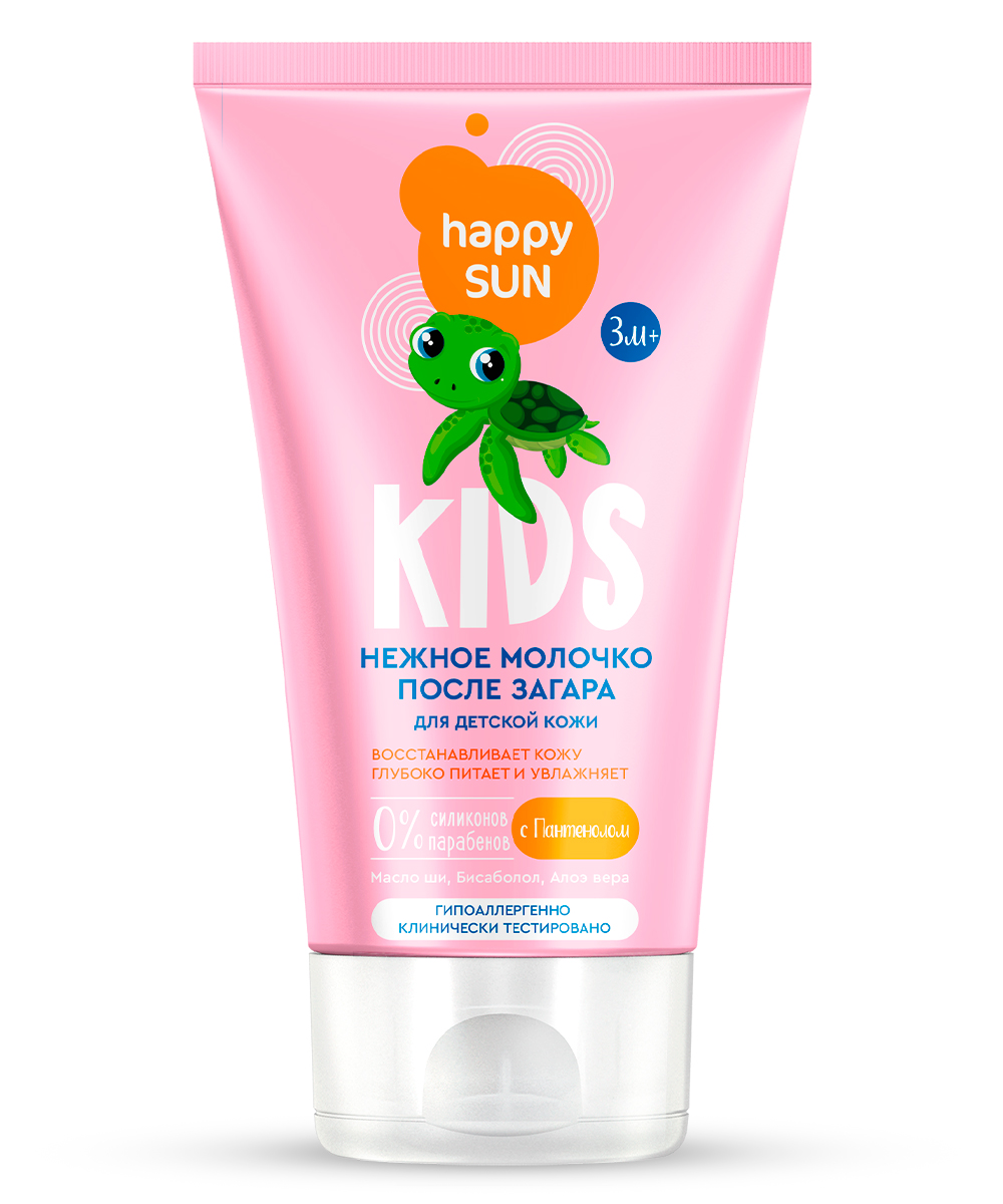 Happy Sun Нежное молочко после загара для детей, молочко, 150 мл, 1 шт. фото