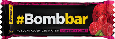 Bombbar батончик глазированный, батончик, 40 г, 1 шт, малиновый сорбет фото