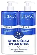 Uriage D.S. Шампунь балансирующий мягкий, набор, 500 мл, 2 шт. фото