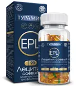 Турамин Лецитин соевый Эссенциальные фосфолипиды EPL, капсулы, 90 шт. фото