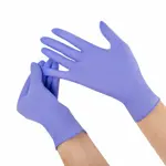 SFM Supersoft Перчатки смотровые нитриловые неопудренные текстурированные, Extra Large XL, пара, 100 шт, фиолетово-голубого цвета фото 2