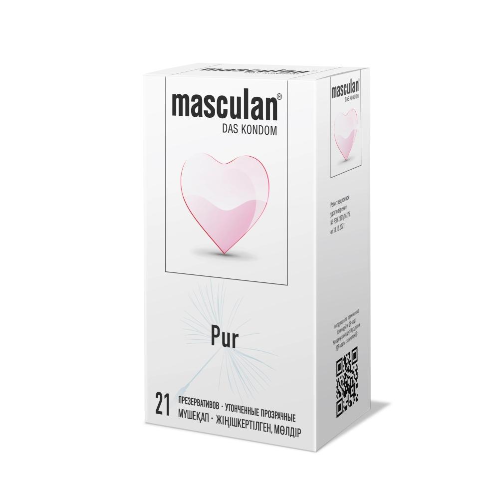 Masculan Pur презервативы утонченные прозрачные, презервативы, 21 шт. фото