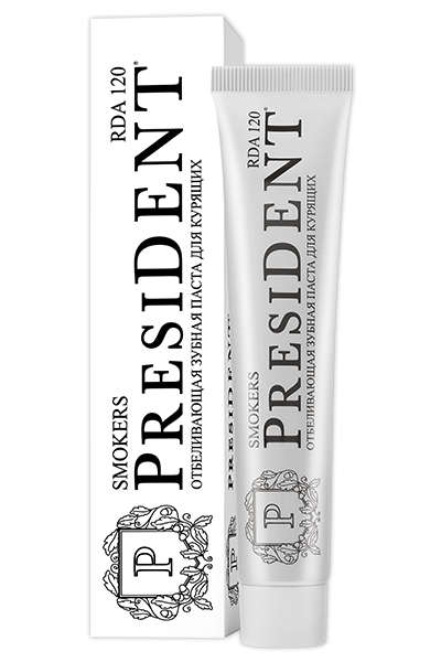 PresiDENT Smokers, паста зубная, 75 мл, 1 шт. фото