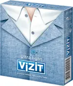 Презервативы Vizit Ultra light, презерватив, 3 шт, ультратонкие фото