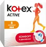 Kotex Active Normal тампоны женские гигиенические, 8 шт. фото