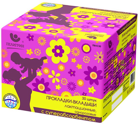 Пелигрин Прокладки-вкладыши для груди, 30 шт, с суперабсорбентом фото