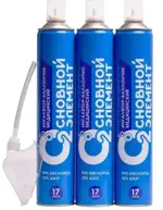 Основной элемент Ингалятор-баллончик с мягкой маской, 17 л, 3 шт, кислород 90%, азот 10% фото