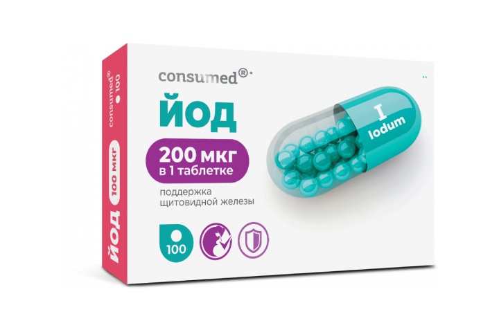 Консумед Йод детский, 200 мкг, таблетки, 100 шт. фото