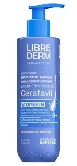 Librederm Cerafavit Шампунь мягкий физиологический с церамидами и пребиотиком, шампунь, 250 мл, 1 шт. фото